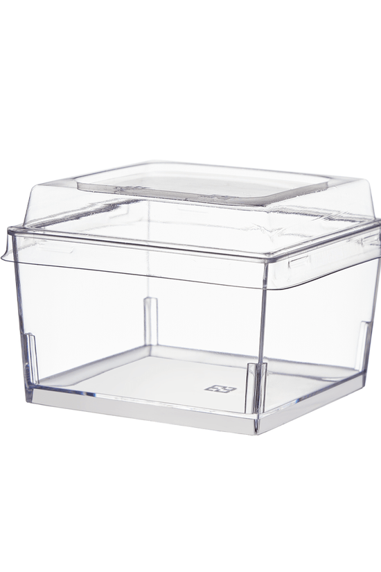150mL Clear Mini Short Square Dessert Cup Base - TEM IMPORTS™