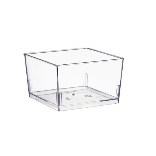 150mL Clear Mini Short Square Dessert Cup Base - TEM IMPORTS™
