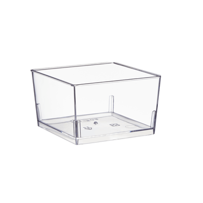 150mL Clear Mini Short Square Dessert Cup Base - TEM IMPORTS™