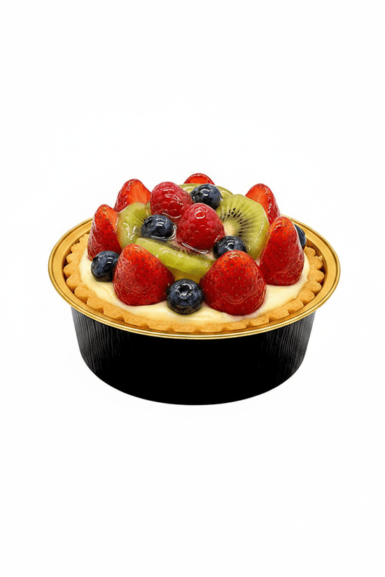 150mL Round Aluminium Smooth Wall Foil Cake Tin - Black&Gold Series - TEM IMPORTS™