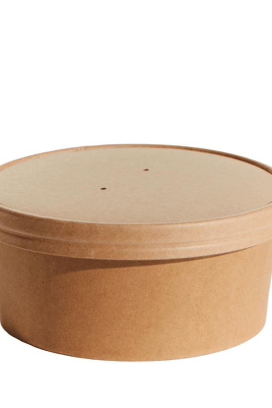 150mm Paper Lid For 16/25/32oz Salad Bowl - 300/CTN - TEM IMPORTS™