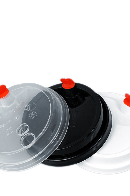 16 - 24oz - (D/90mm) Bubble Tea Cup Lid With Red Heart Plug - TEM IMPORTS™