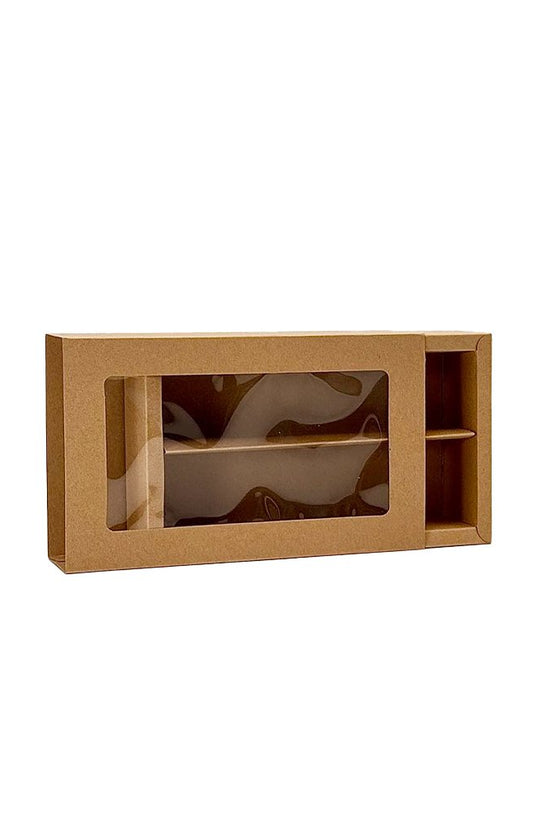 16 Macarons Kraft Paper Box With Window - TEM IMPORTS™
