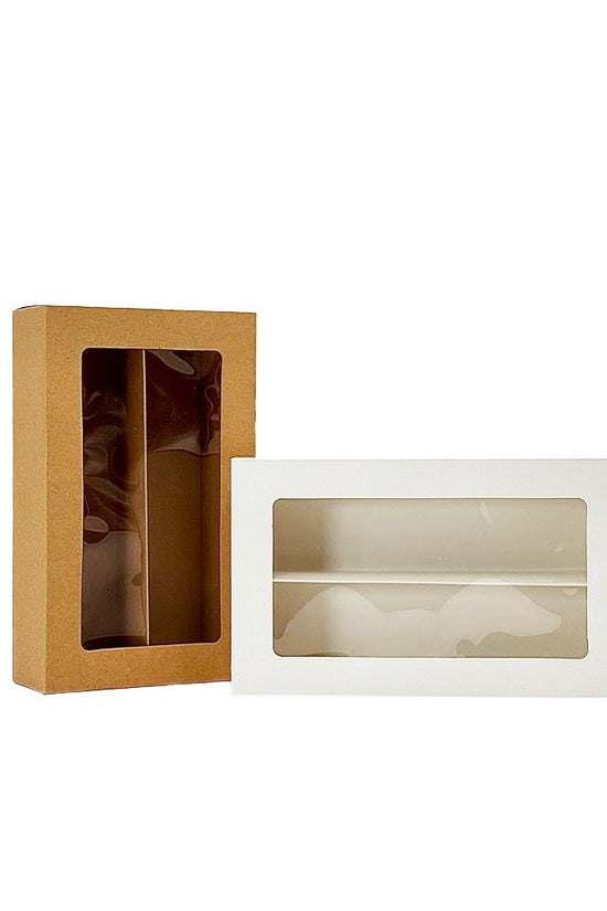 16 Macarons Kraft Paper Box With Window - TEM IMPORTS™