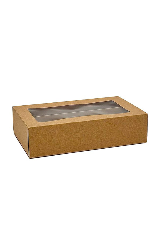 16 Macarons Kraft Paper Box With Window - TEM IMPORTS™