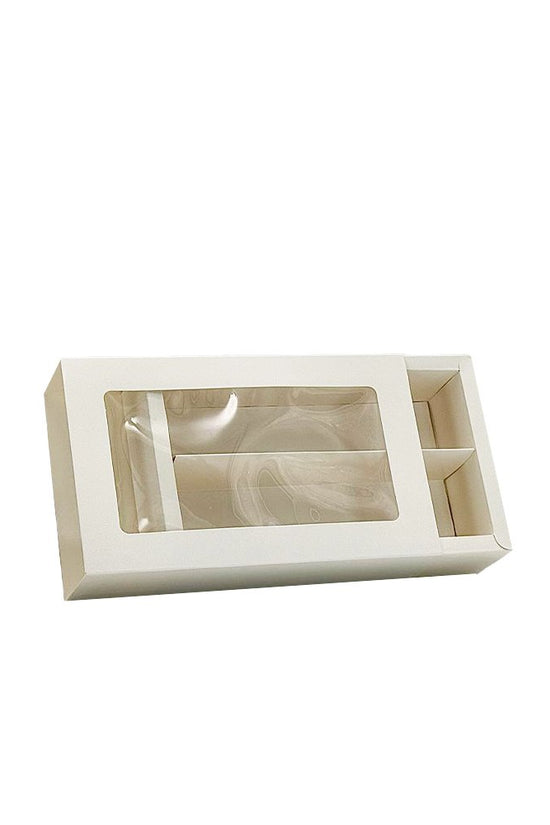 16 Macarons White Paper Box With Window - TEM IMPORTS™