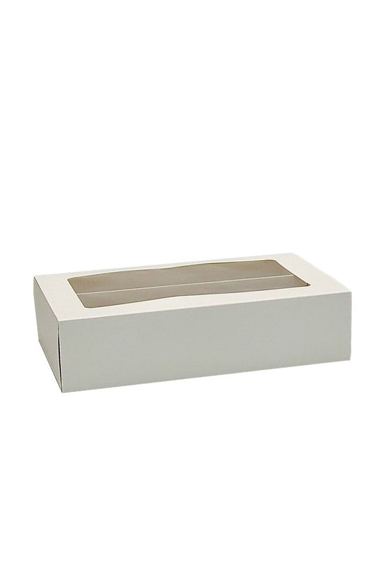 16 Macarons White Paper Box With Window - TEM IMPORTS™