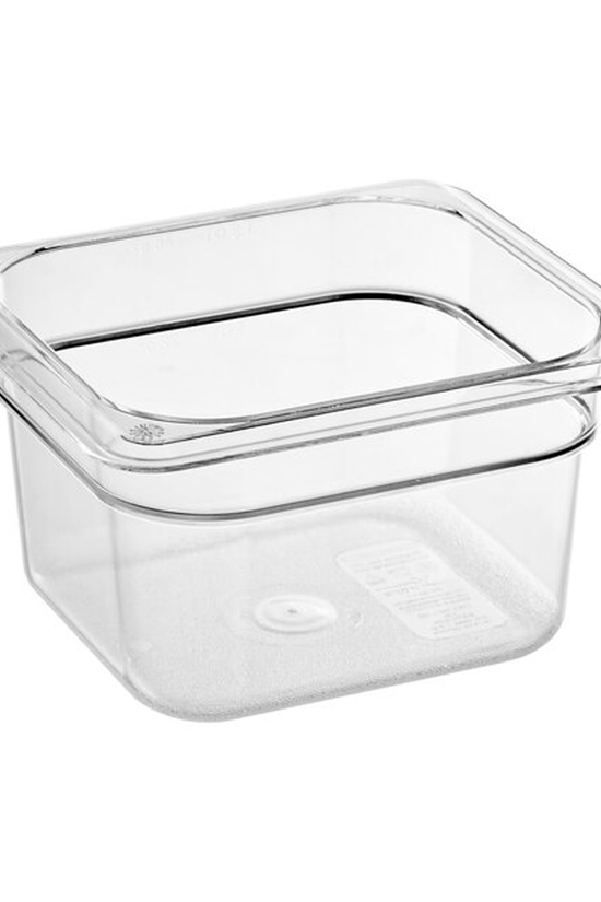 1/6 Size Clear Polycarbonate Food Pan - 100mm - TEM IMPORTS™