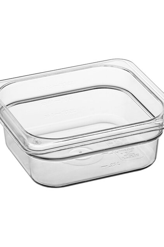 1/6 Size Clear Polycarbonate Food Pan - 65mm - TEM IMPORTS™