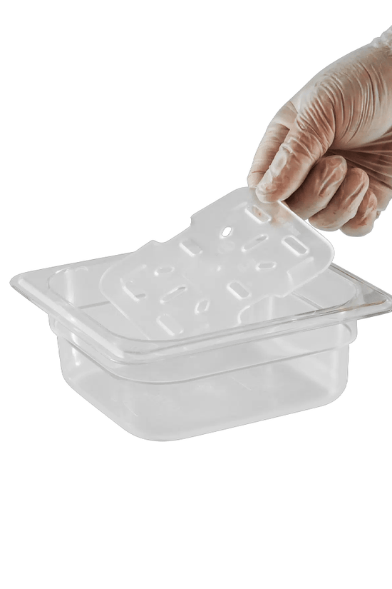 1/6 Size GN Food Pan Drain Plate - Clear - TEM IMPORTS™