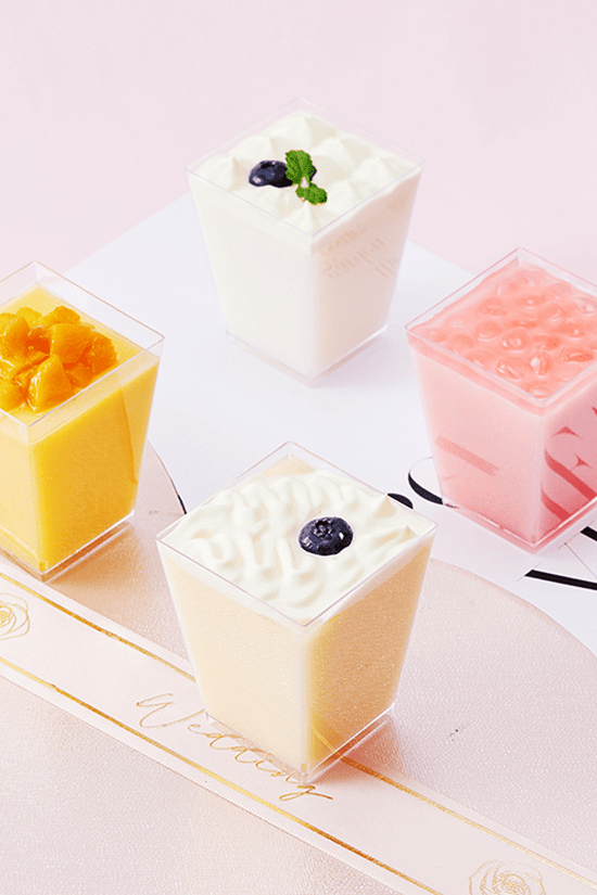 160mL Clear Mini Square Dessert Cup Base - TEM IMPORTS™