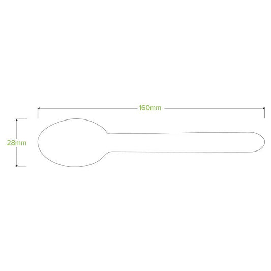 16cm Wood Spoon - 1000pcs/Ctn - TEM IMPORTS™