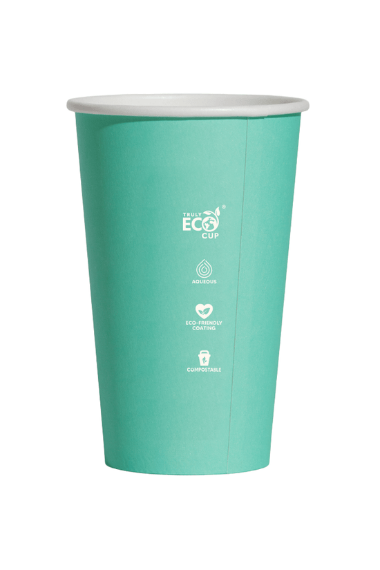 16oz (D/90mm) Truly Eco Pastel Single Wall Coffee Cup - TEM IMPORTS™