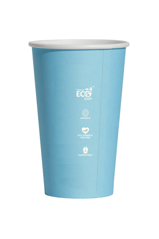 16oz (D/90mm) Truly Eco Pastel Single Wall Coffee Cup - TEM IMPORTS™