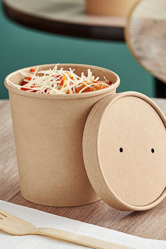 16oz/470mL PE Coated Kraft Paper Soup Cup - TEM IMPORTS™