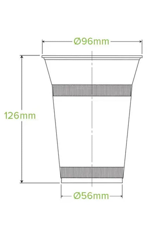 16oz/500mL Clear (96mm) PET Unbranded BioCup - 1000/CTN - TEM IMPORTS™