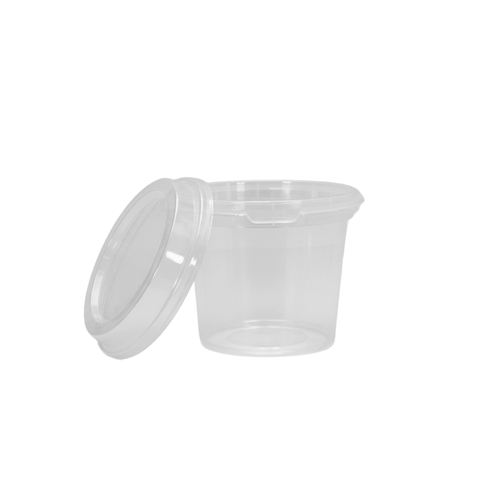 16oz/500mL Clear Fruit/Milk Tea Tamper Proof Bucket Cups - TEM IMPORTS™