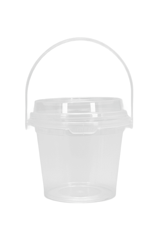 16oz/500mL Clear Fruit/Milk Tea Tamper Proof Bucket Cups - TEM IMPORTS™