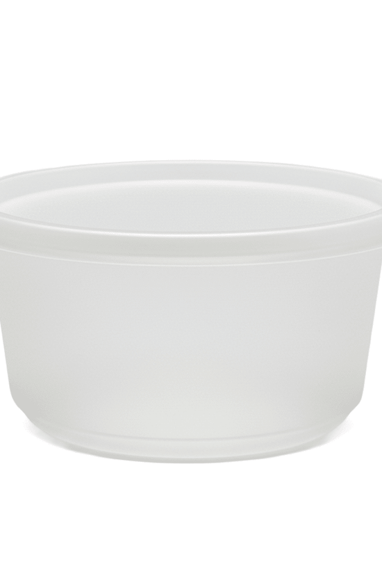 16oz/500mL Round Tampered Evident Frosted Container With Lid - TEM IMPORTS™