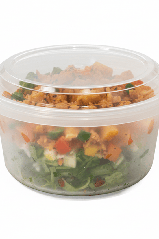 16oz/500mL Round Tampered Evident Frosted Container With Lid - TEM IMPORTS™