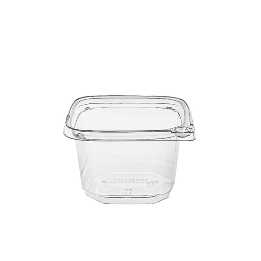 16oz/500mL Tamper Evident Square Deli Container Base - TEM IMPORTS™