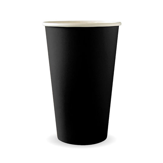 16oz/510mL (90mm) Black Single Wall BioCup - 1000pcs/ctn - TEM IMPORTS™