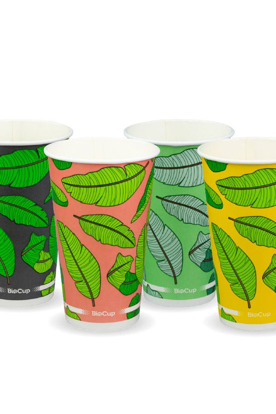 16oz/510mL Leaf (90mm) Cold Paper BioCup - 1000/CTN - TEM IMPORTS™