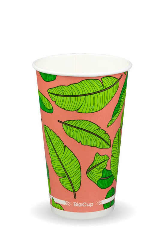 16oz/510mL Leaf (90mm) Cold Paper BioCup - 1000/CTN - TEM IMPORTS™