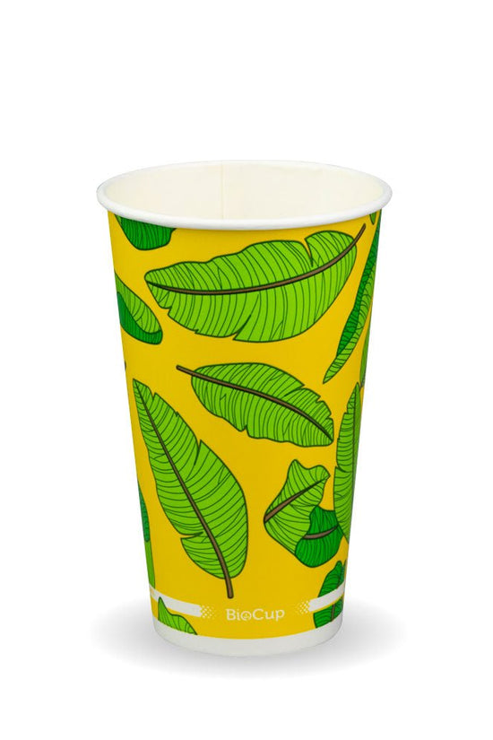 16oz/510mL Leaf (90mm) Cold Paper BioCup - 1000/CTN - TEM IMPORTS™