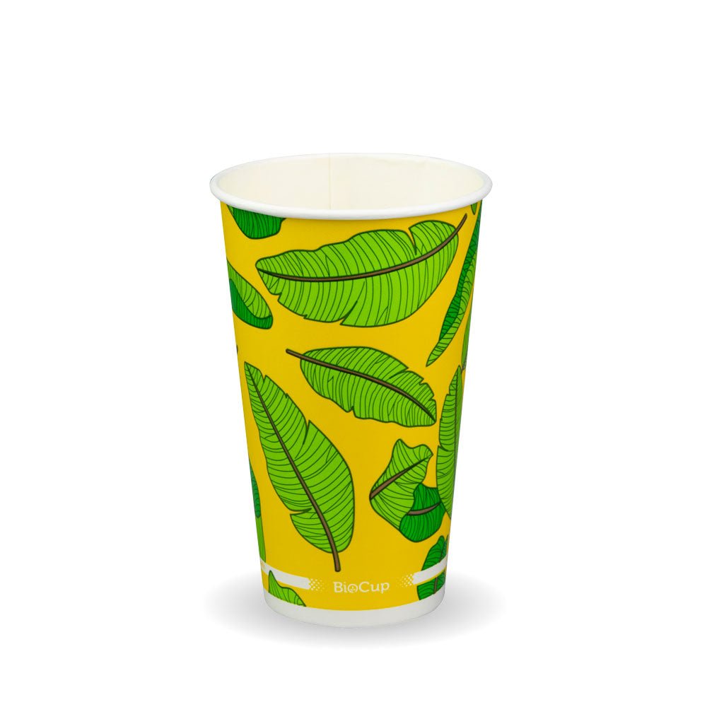 16oz/510mL Leaf (90mm) Cold Paper BioCup - 1000/CTN - TEM IMPORTS™