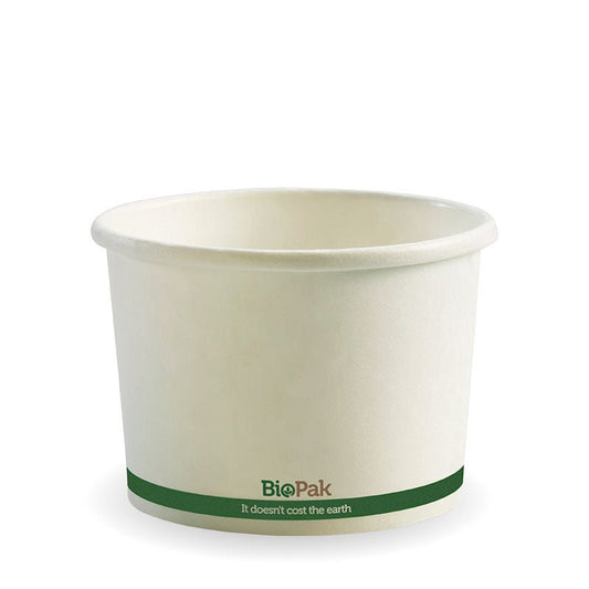 16oz/550mL White Paper BioBowl - 500pcs/Ctn - TEM IMPORTS™