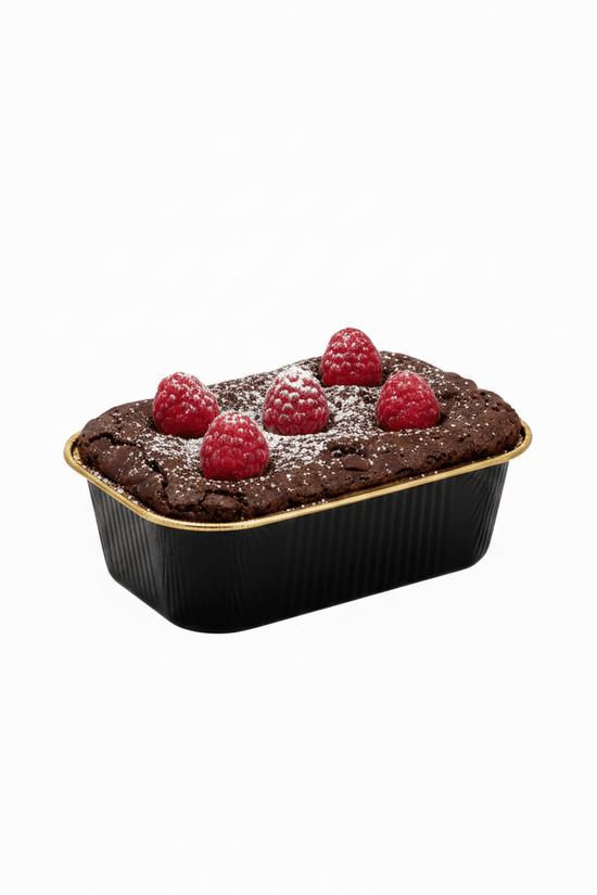 170mL Rectangular Smooth Wall Aluminium Foil Cake Tin - Black&Gold Series - TEM IMPORTS™
