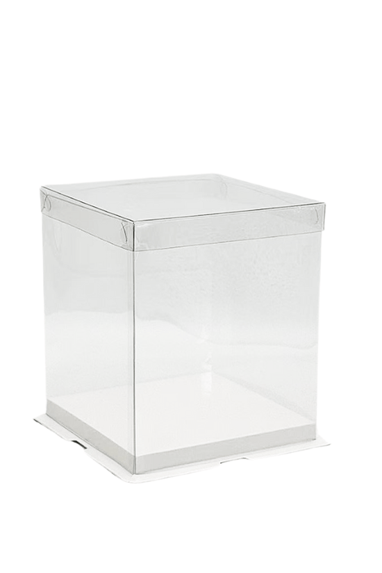 17x17x20 Transparent Square Box With Clear Lid - TEM IMPORTS™