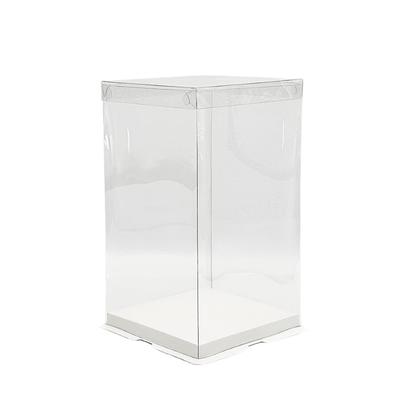 17x17x28 Transparent Square Box With Clear Lid - TEM IMPORTS™