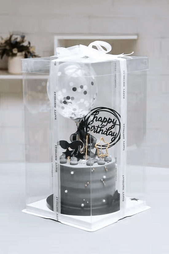 17x17x28 Transparent Square Box With Clear Lid - TEM IMPORTS™