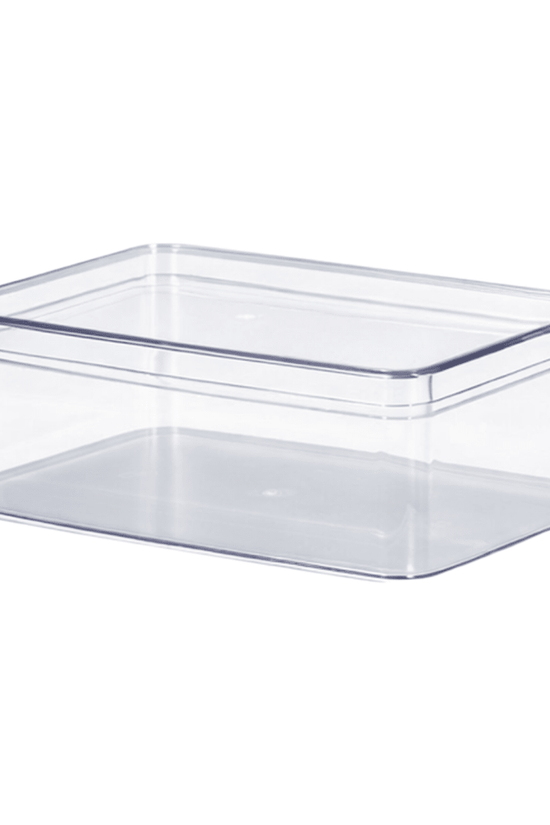 1800mL Clear Rectangular Container With Hard Lid - TEM IMPORTS™