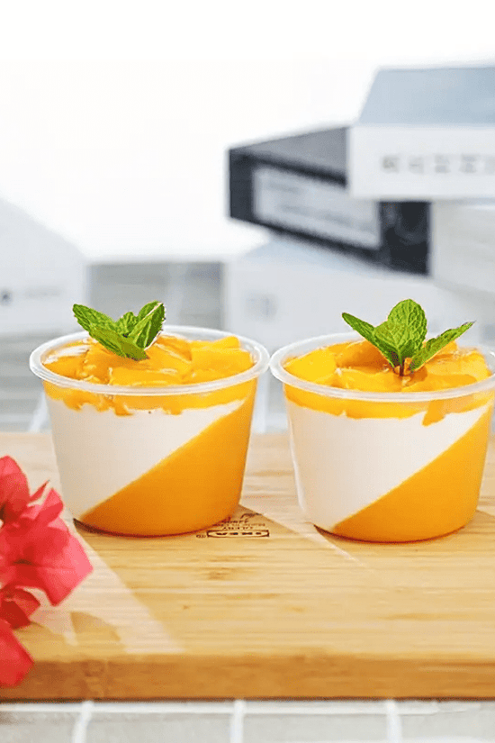 180mL Round Pudding Dessert Reusable PP Cup With Lid - TEM IMPORTS™