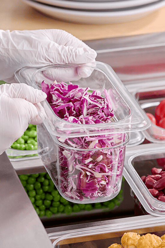 1/9 Size Clear Polycarbonate Food Pan - 100mm - TEM IMPORTS™