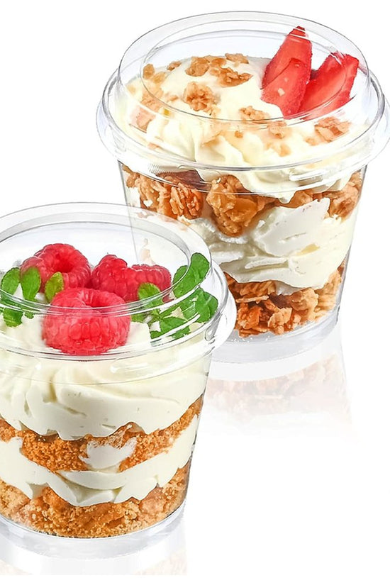 190mL Clear Mini Round Dessert Cup Base - TEM IMPORTS™