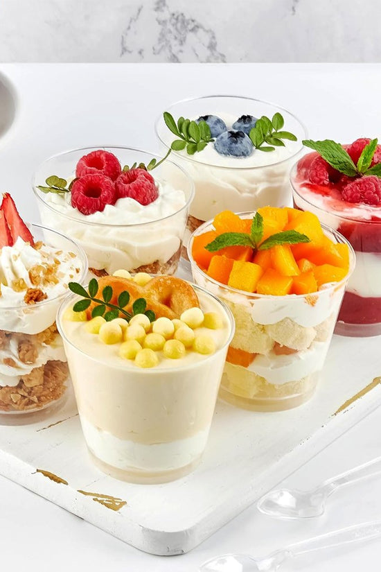 190mL Clear Mini Round Dessert Cup Base - TEM IMPORTS™