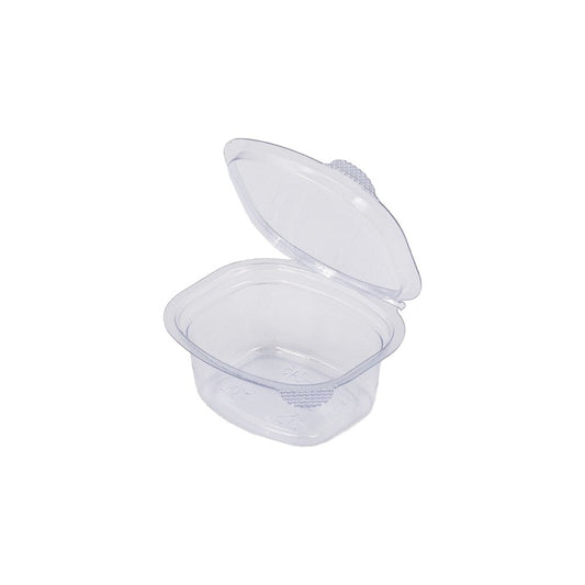 1oz/30mL Clear PET Hinged Lid Sauce Container - TEM IMPORTS™