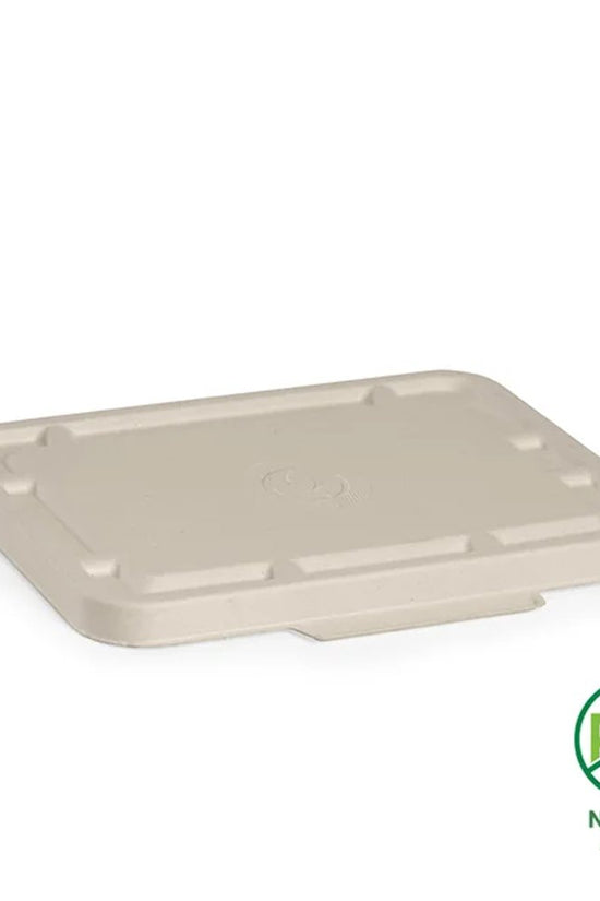 2 & 3-Compartment Natural Plant Fibre Takeaway Lid - 500pcs/Ctn - TEM IMPORTS™