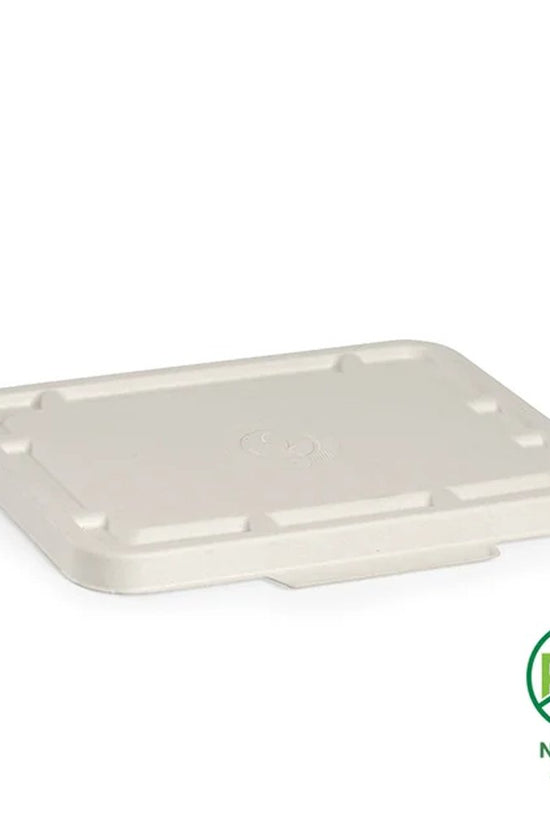 2 & 3-Compartment White Plant Fibre Takeaway Lid - 500pcs/Ctn - TEM IMPORTS™