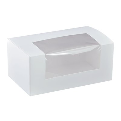 2 Cupcake White Window Box - 400/CTN - TEM IMPORTS™