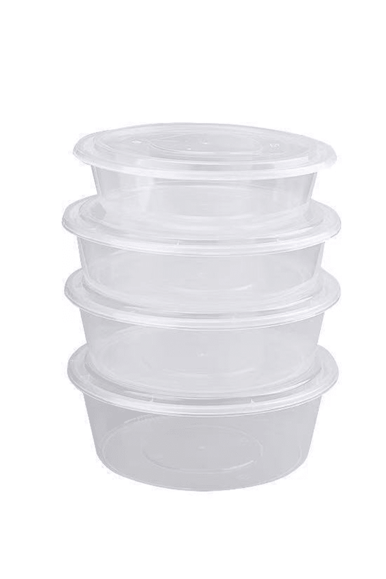 2000mL Takeaway Round Clear Supa Bowl Set - 90/CTN - TEM IMPORTS™