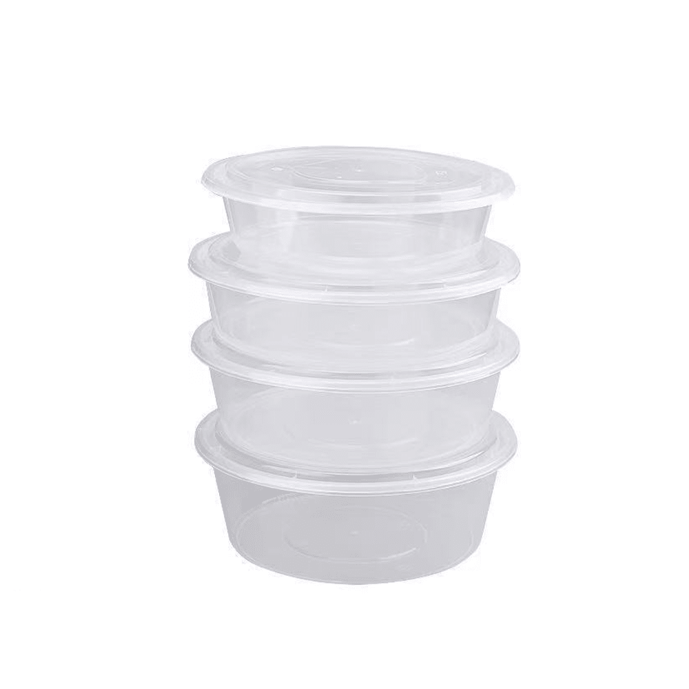 2000mL Takeaway Round Clear Supa Bowl Set - 90/CTN - TEM IMPORTS™