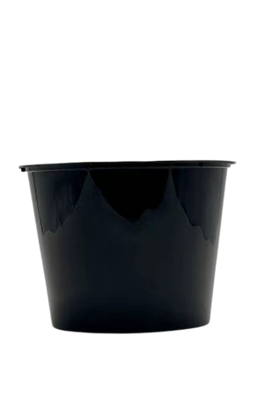 2000mL Takeaway Tall Round Black Supa Bowls With Lids - TEM IMPORTS™