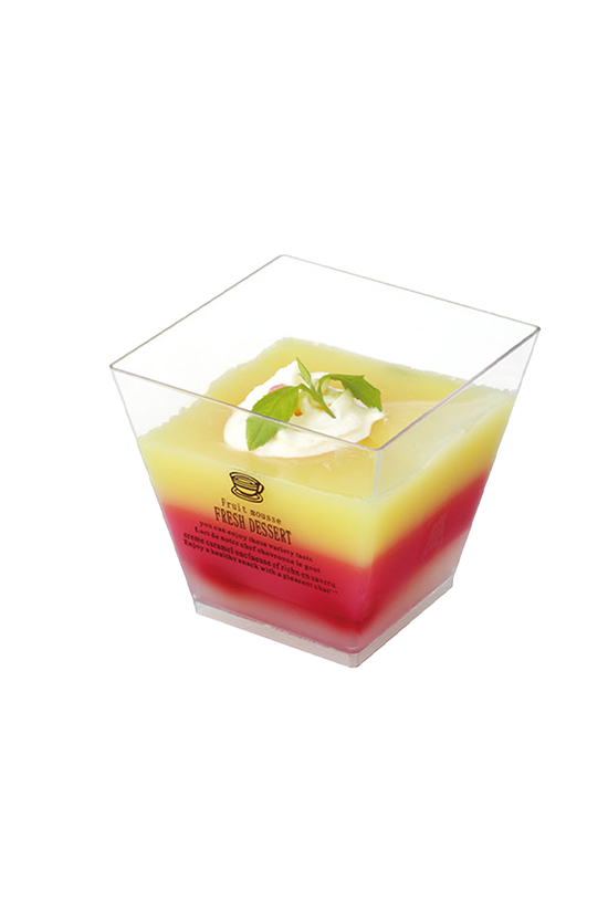 200mL Clear Mini Square Dessert Cup Base - TEM IMPORTS™