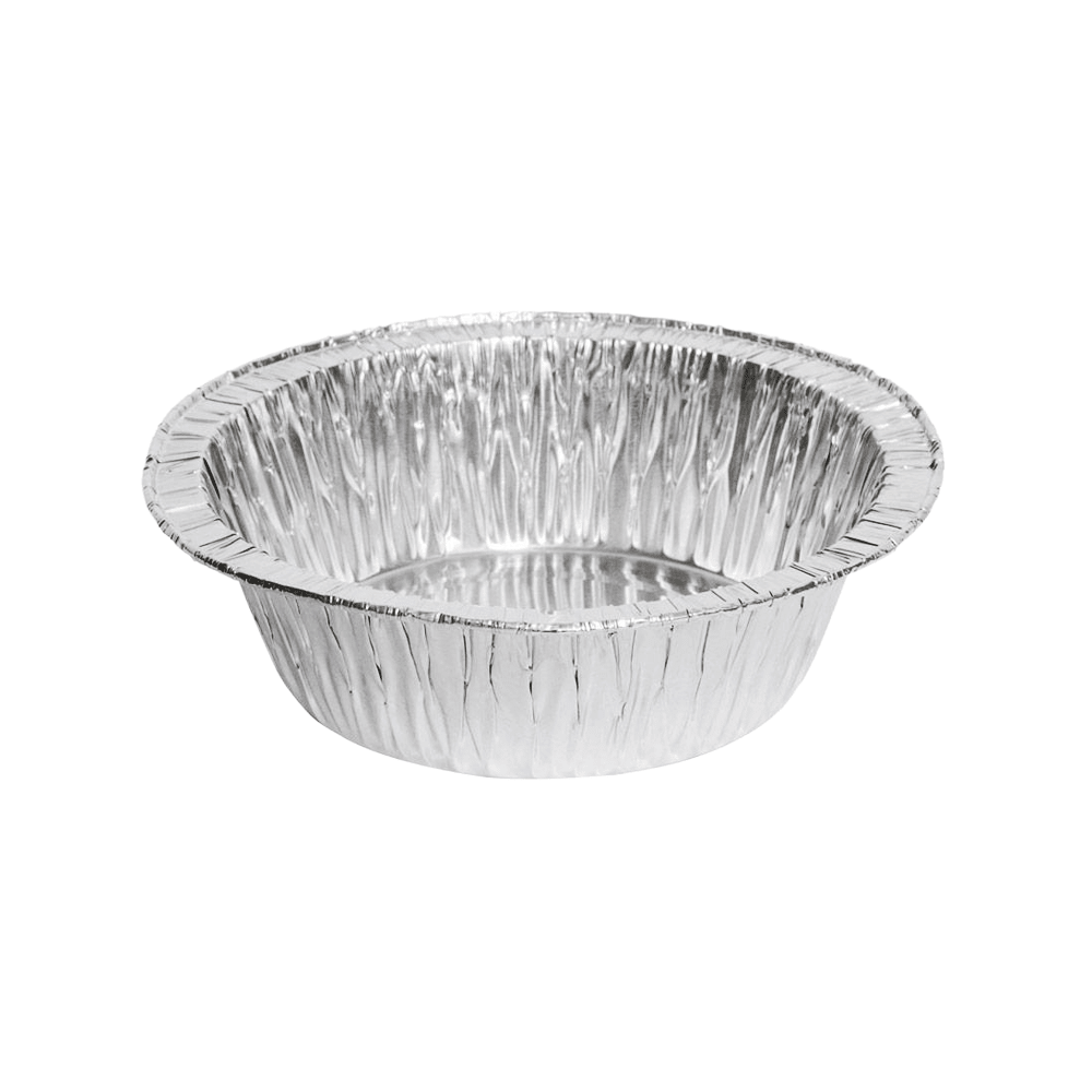 200mL Single Serve Round Base Foil Pie Case - 2000/CTN - TEM IMPORTS™