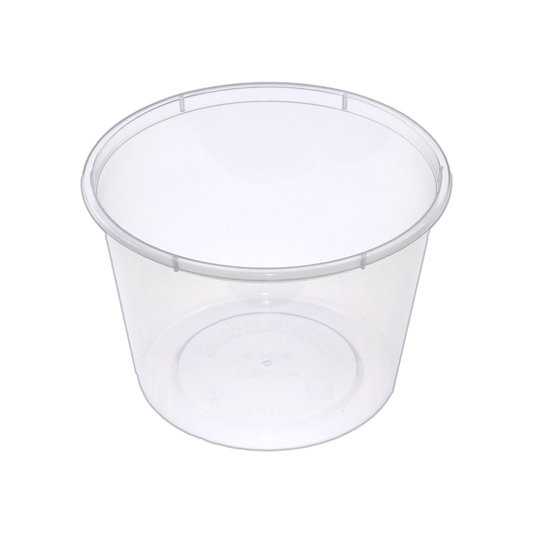20oz/600mL Round Plastic Container Natural - TEM IMPORTS™